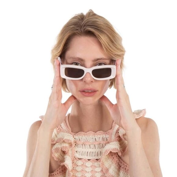 New Authentic Gucci Brown Rectangular Ladies Sunglasses GG1528S 003 53 GG1528S 0 - Picture 2 of 6